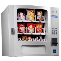 Seaga SM1600S Countertop 16 Select Snack Vending Machine with Coin Bill Silver